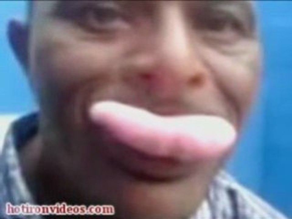 Man With Massive Tongue