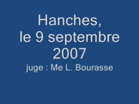 hanches, le 9 septembre 2007