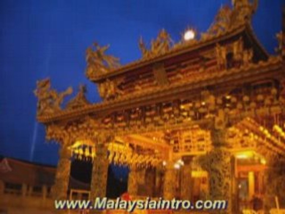 Nine Emperor Gods Temple at Night Scence