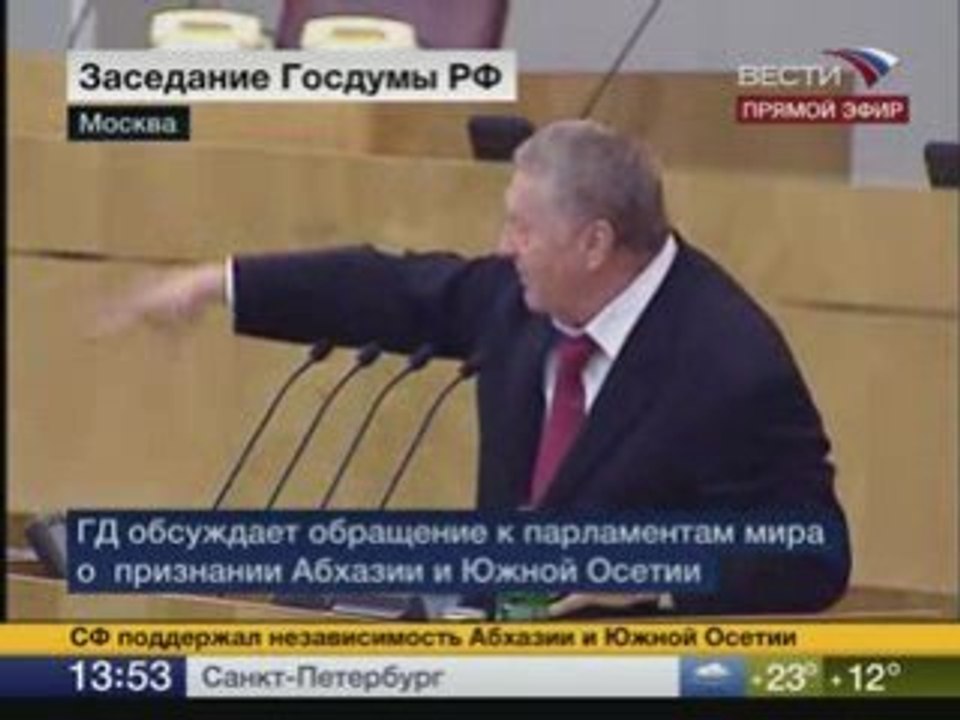Zhirinovski - zasedanie gosduma