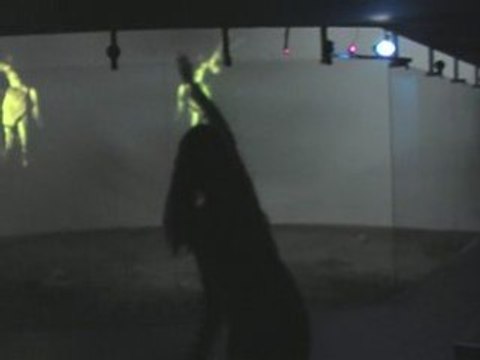 Ombres incandescentes - installation interactive lumineuse