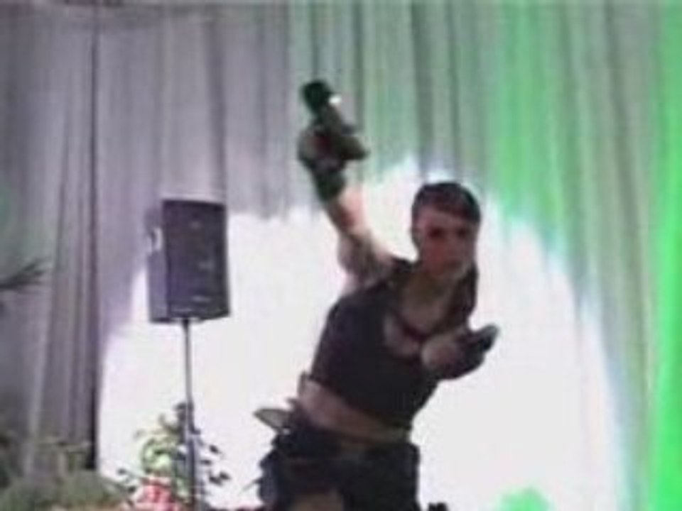 Lara Croft in Warsaw 2008