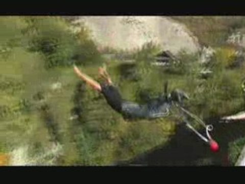 Arnaud et Gaston saut élastique pont Ponsonnas