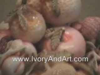 Mammoth Ivory - Father & his Child figurine