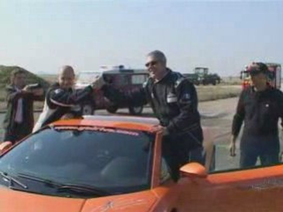 Record de vitesse par un aveugle en Lamborghini Gallardo