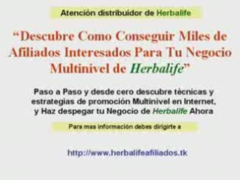 Consigue miles de afiliados para tu negocio de Herbalife