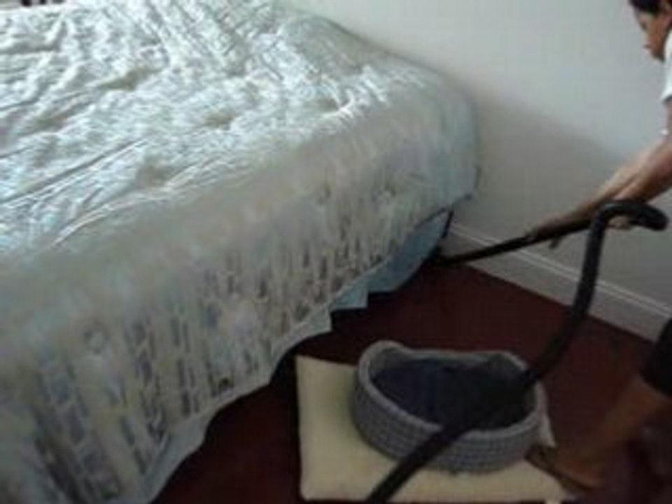 How easy to vacuum under a bed? Cleaning Lady Delray Beach