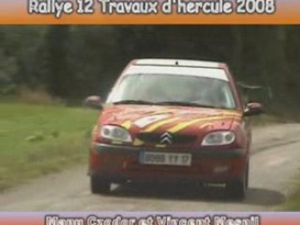 Rallye 12 travaux 2008