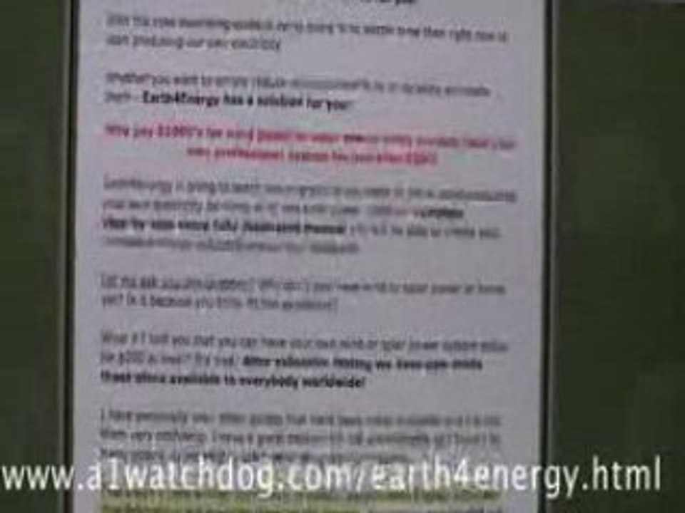 Earth4Energy review-**How to create enrgy and save money**