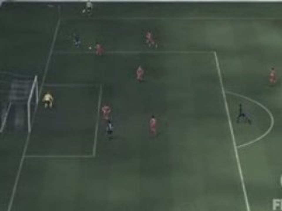 Fifa 09 - PSG - Le Mans 2 - 0 - Ronaldinho - Foot