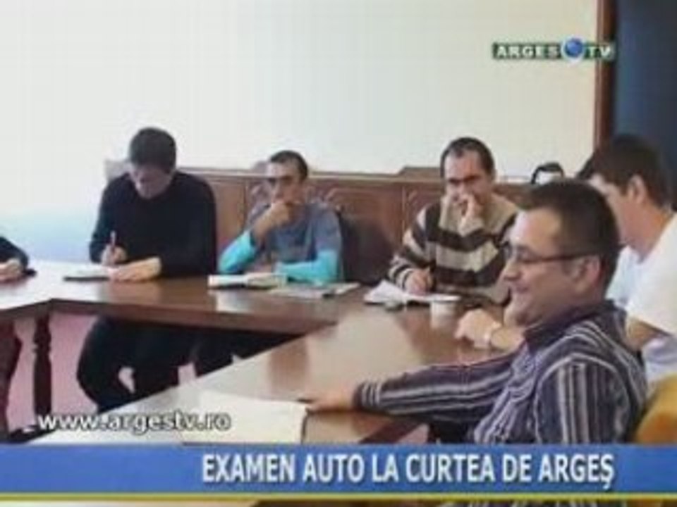 Examen auto la Curtea de Arges