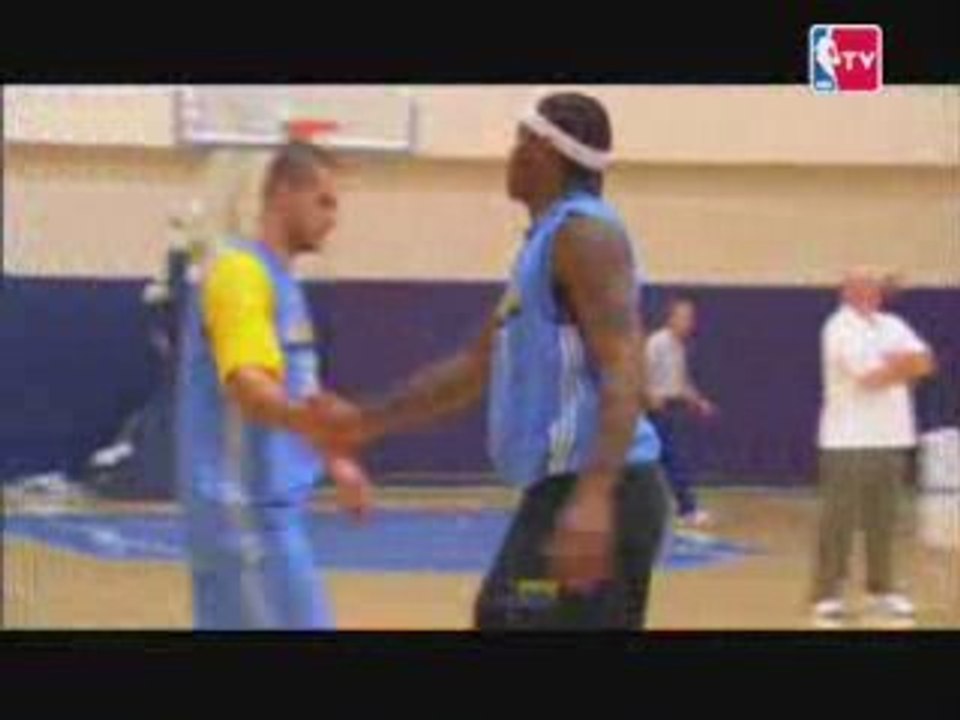 Iverson and Melo Training Funny