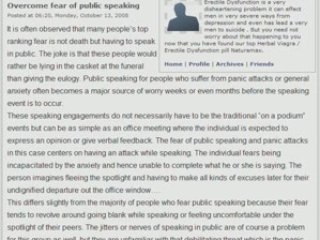 Overcome fear of public speaking