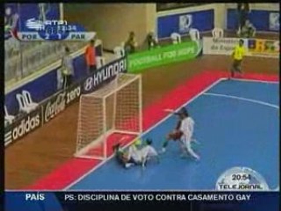 portugal 3 - 2 paraguay futsal 2008