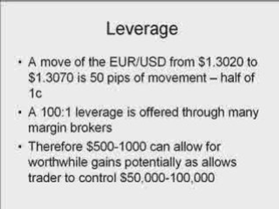 Forex Introductory Course Part 3 of 4
