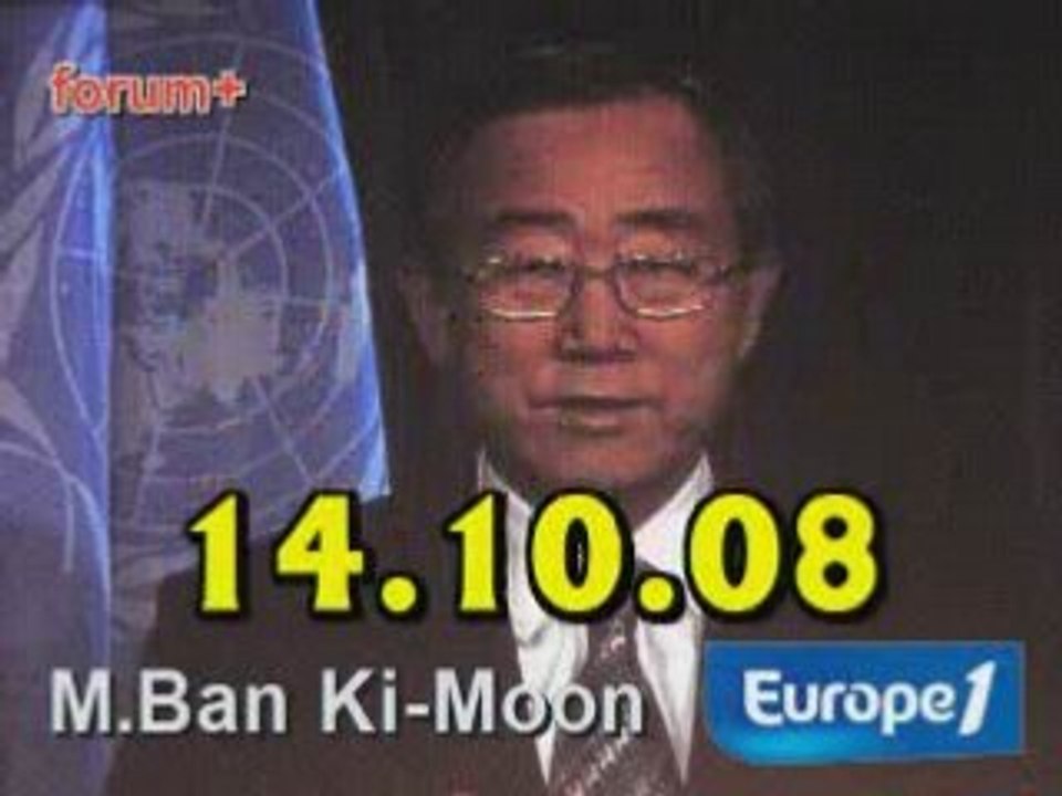 ITW de M.Ban Ki-Moon (14.10.08)