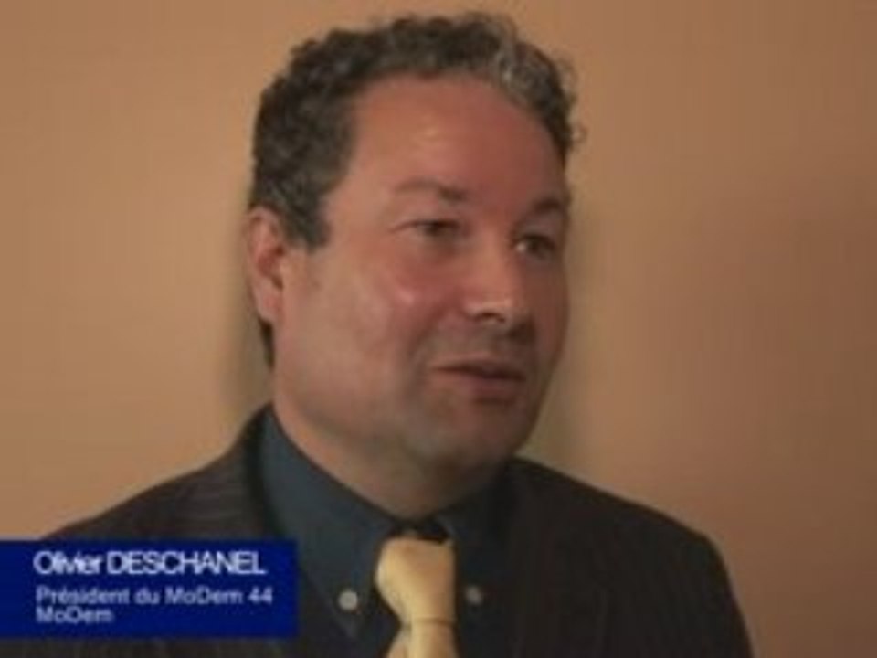 Olivier Deschanel, président du MoDem Loire-Atlantique