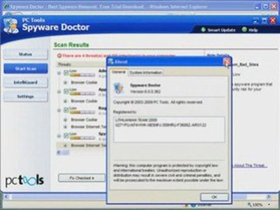 Spyware Doctor 6 crack serial keygen Windows Vista XP