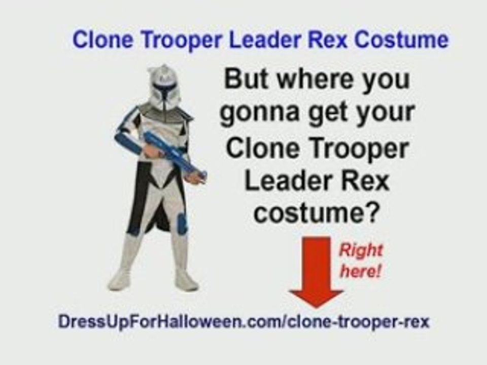 Clone Trooper Rex Costume for Halloween