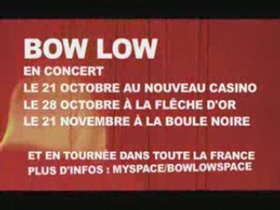 BOW LOW rockelectricband'tour 2008