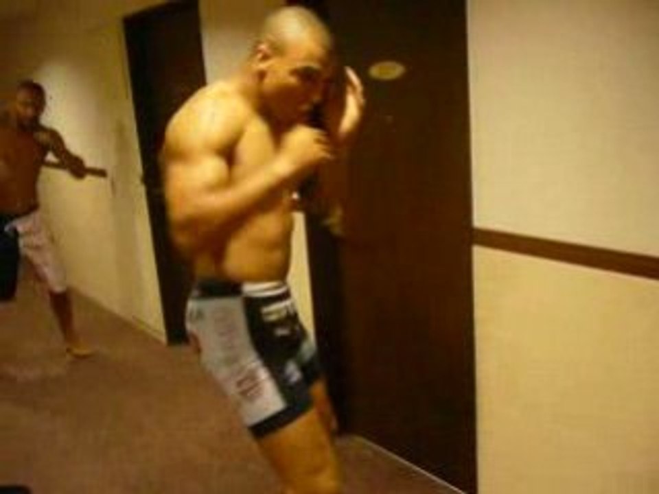 french team Hotel Warm up for M-1 Challenge in Japan