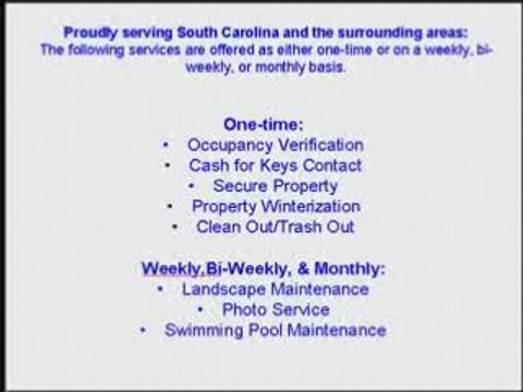 Top #1 REO Management Services Charleston South Carolina