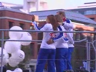 Olympians parade through London