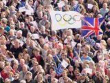 Olympians Parade through the streets of London