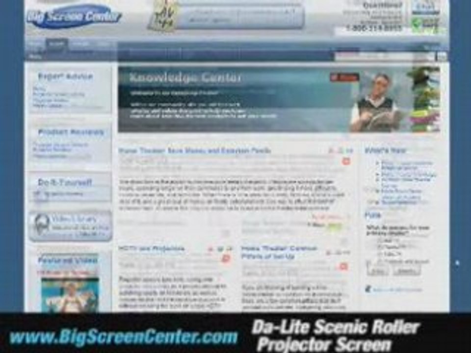 Da-Lite Scenic Roller Projector Screen