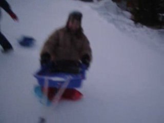 Val d'Isère 2008 - Quand Gathou et la luge ne font qu'un