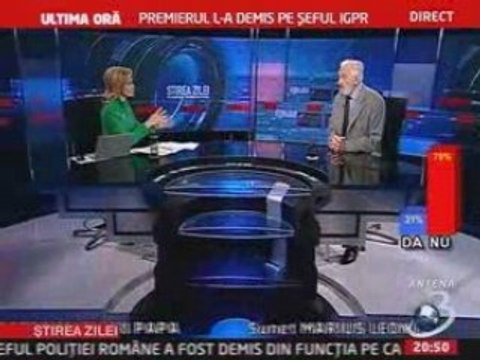 Sergiu Nicolaescu - Antena 3 TV