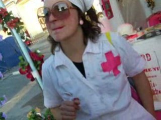 Croix rose avec  carlita