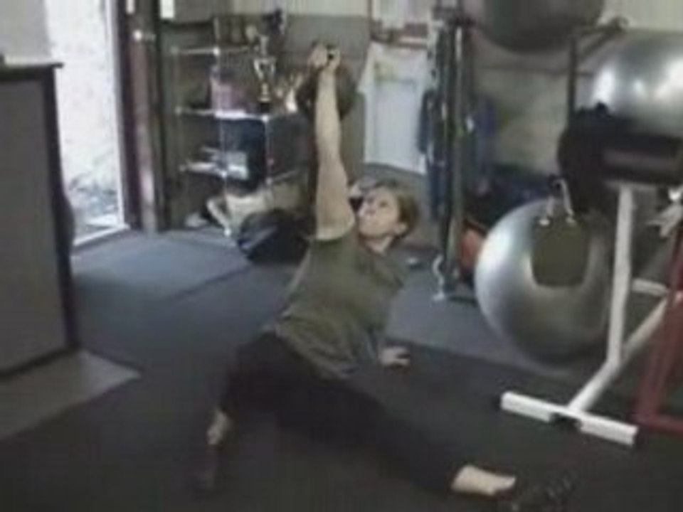 Kettlebell Training- Pamela MacElree 90lb Turkish Get-up