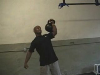 Kettlebell Training-115lb Kettlebell Overhead Press