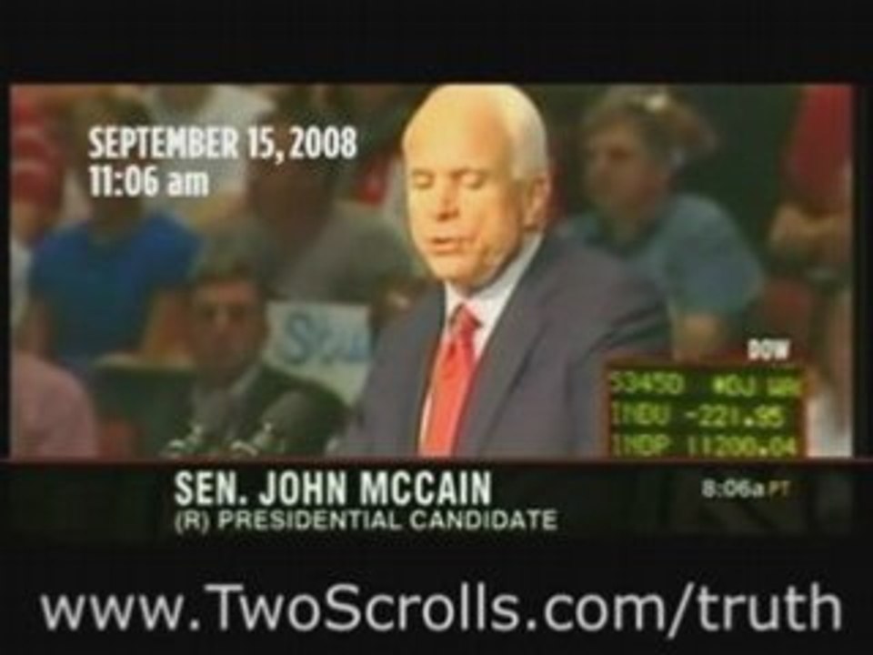 McCain Lying About The Economic Crisis?