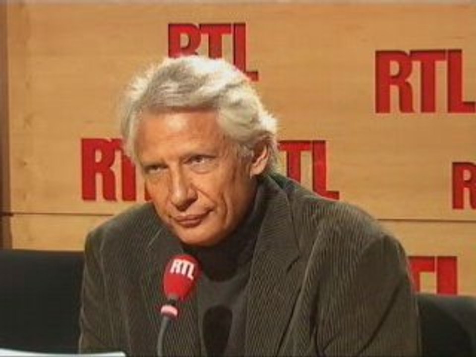 Dominique de Villepin, invité de RTL (17/10/08)