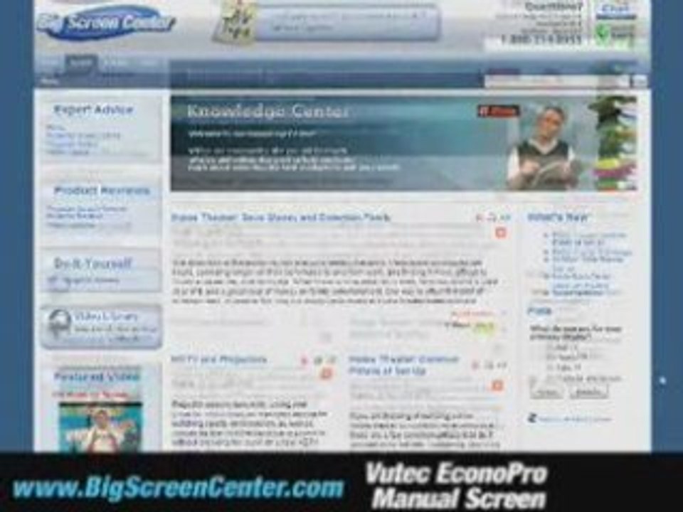 Vutec EconoPro Manual Screen
