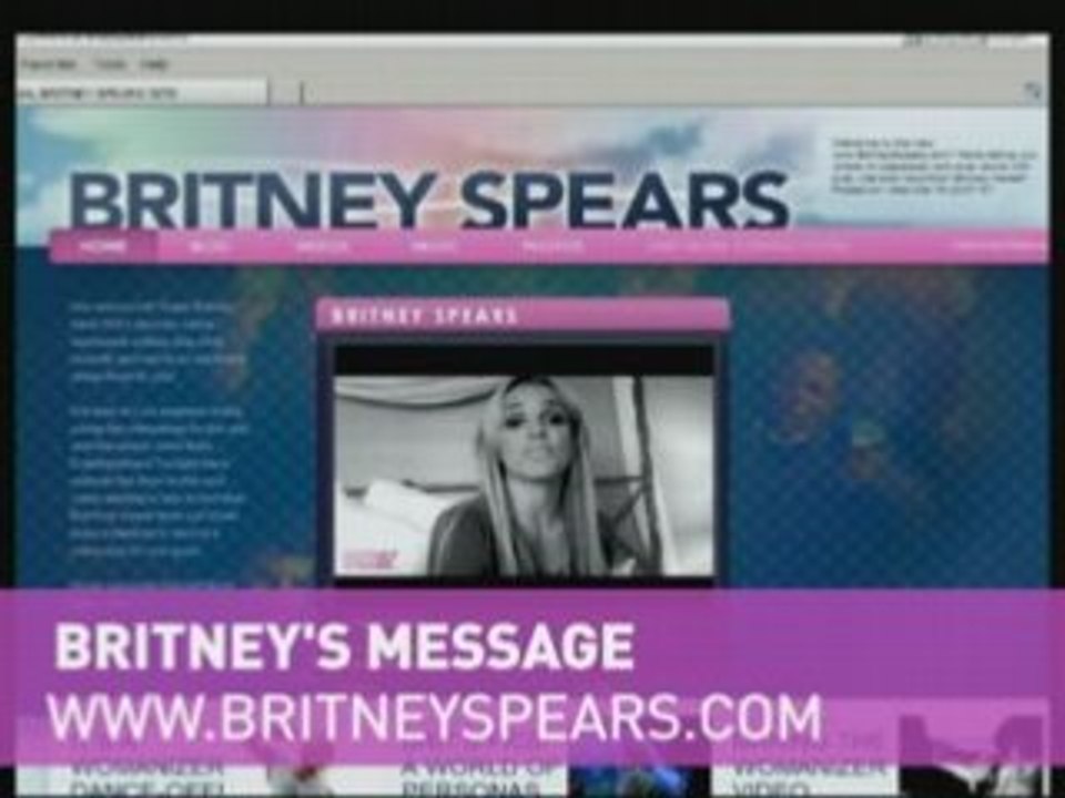Britney's online message to fans