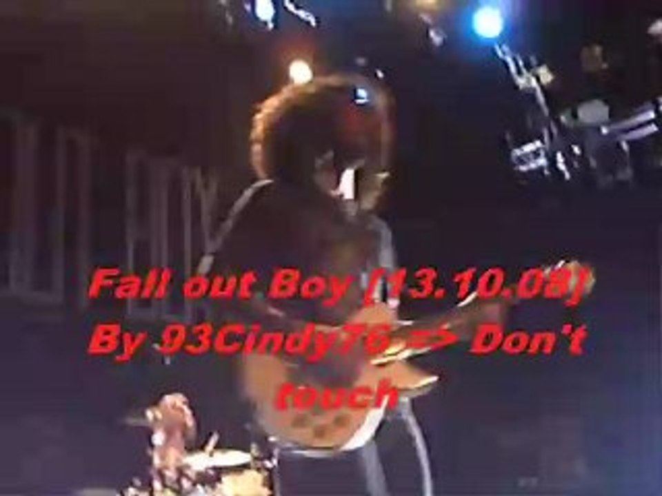 Fall Out Boy 13.10.08 Whereistheboytonight