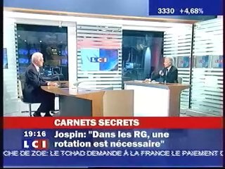 Lionel Jospin & les carnets de Yves Bertrand