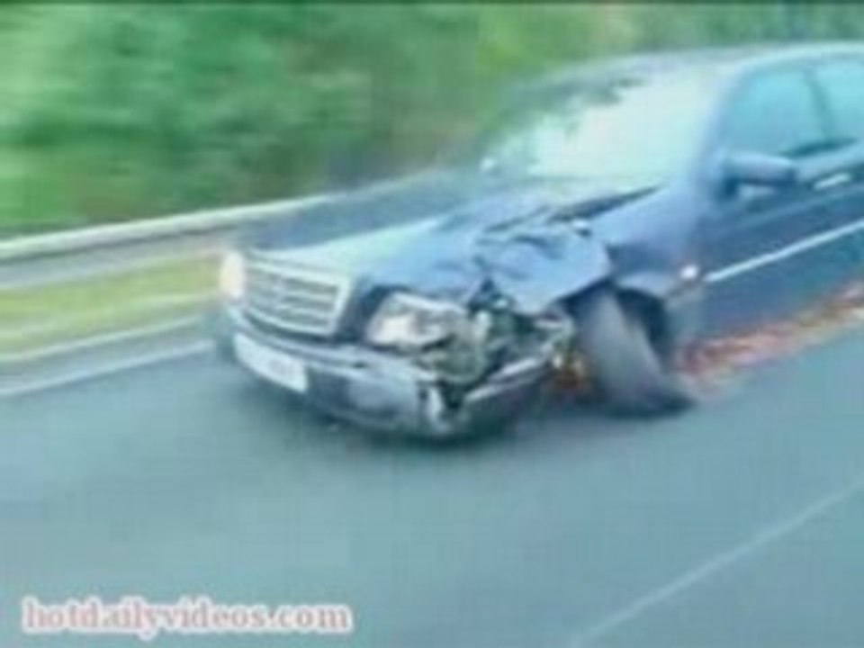 Damaged Mercedes