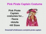 Female Pink Pirate Costume