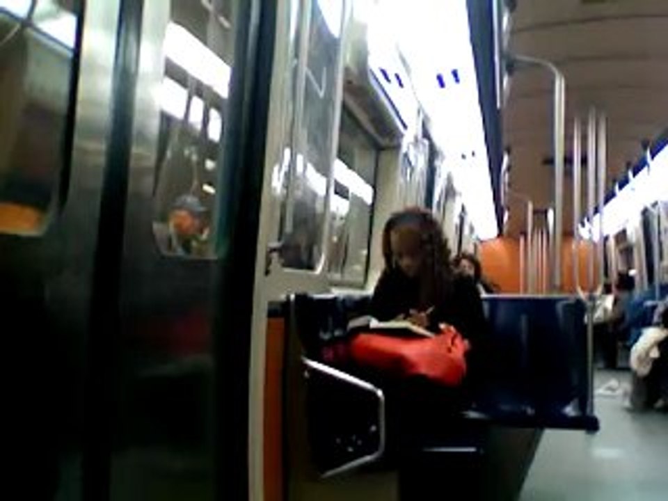 Moi dans le métro