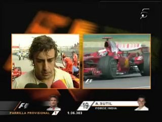 GP China 08 - Clasificación Declaraciones Alonso