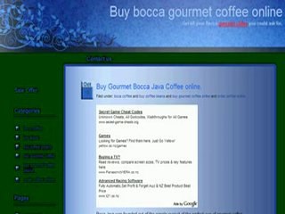 Buy gourmet coffee online.