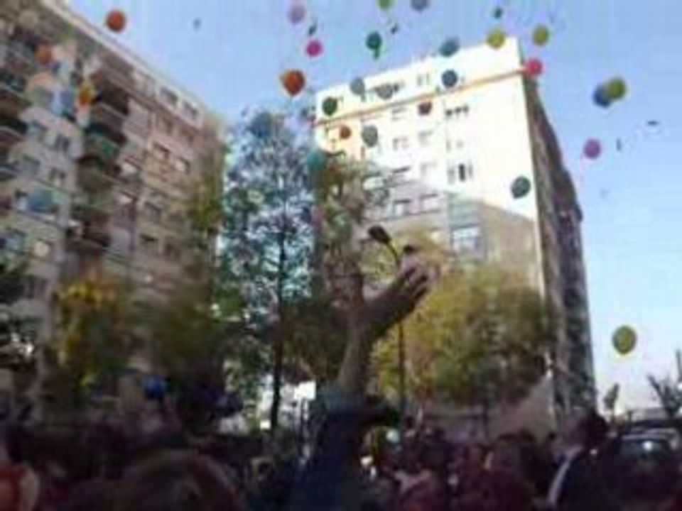 lâcher de ballons - fête des 20 ans de la chapelle