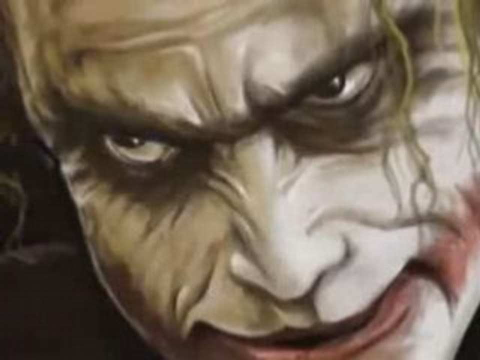 The Joker and The Dark Knight - Speed Painting