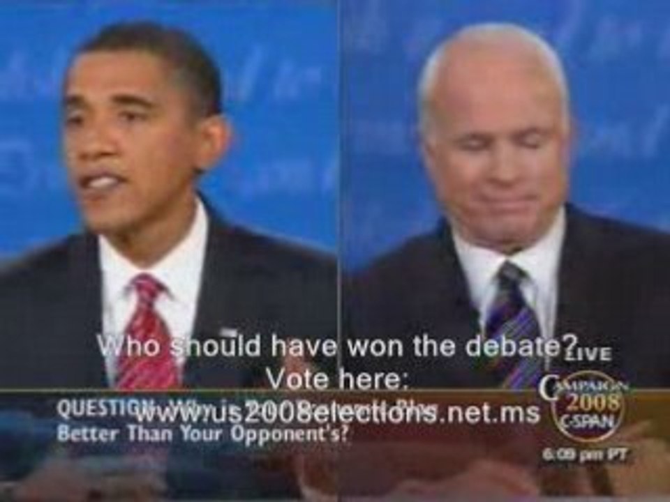 3rd 2008 Presidential Debate (Full Version)