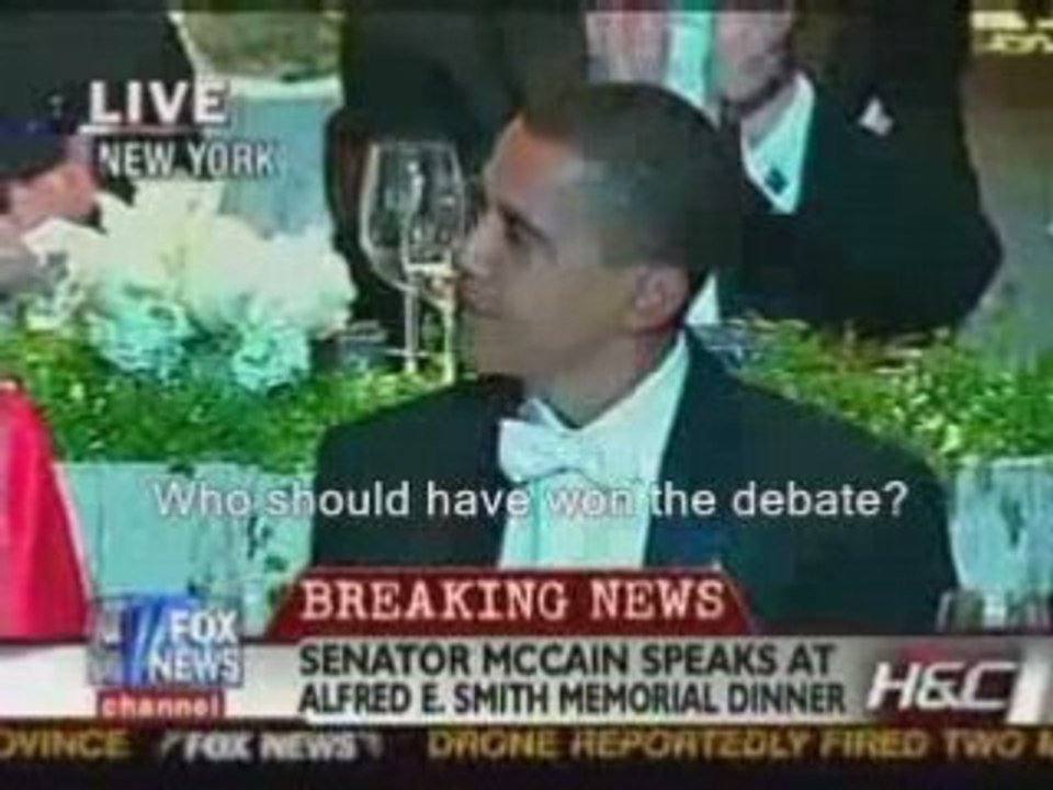 John McCain, au diner à la maison - Al Smith -Rigolo!!!!!!!