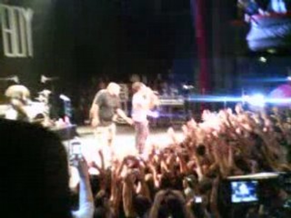 Fall Out Boy Fin du concert, Pete presque dans le public